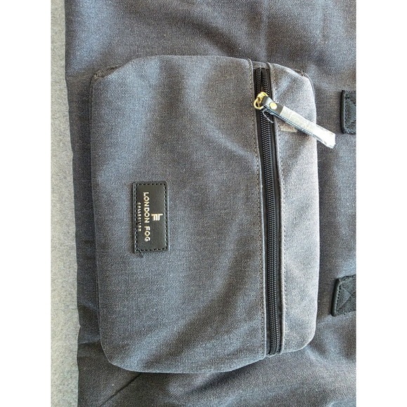 London Fog Other - London Fog Canvas Duffel Bag Denim Weekend Travel Luggage Carry On NWT